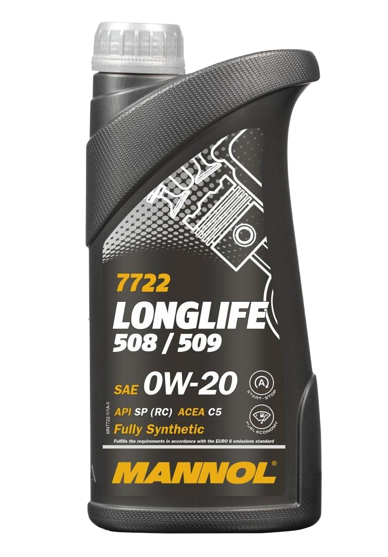 Моторное масло Mannol Longlife 508/509 0W20, 1л